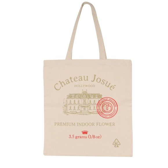 Gallery Dept Handbags - Gallery Department Chateau Josue Premium Indoor Flower Tote Bag Beige Canvas